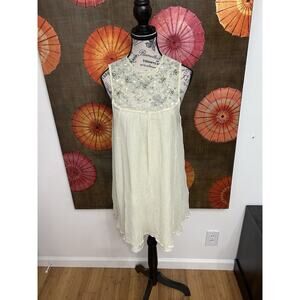 Kimchi Blue Urban Outfitters Lace Sequined Dress Ethereal Style Romantic Luxe L